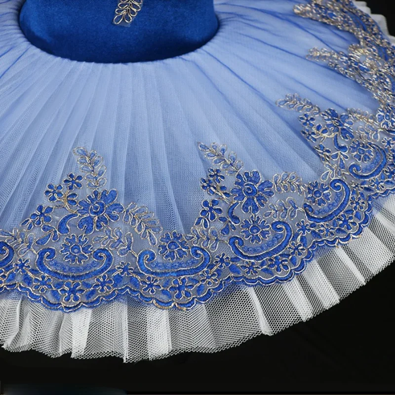 Girls Kids Swan Lake Ballerina Dance Costume Ballroom Dance Dress Children's Professional Ballet Costumes Tutu Dance Dress