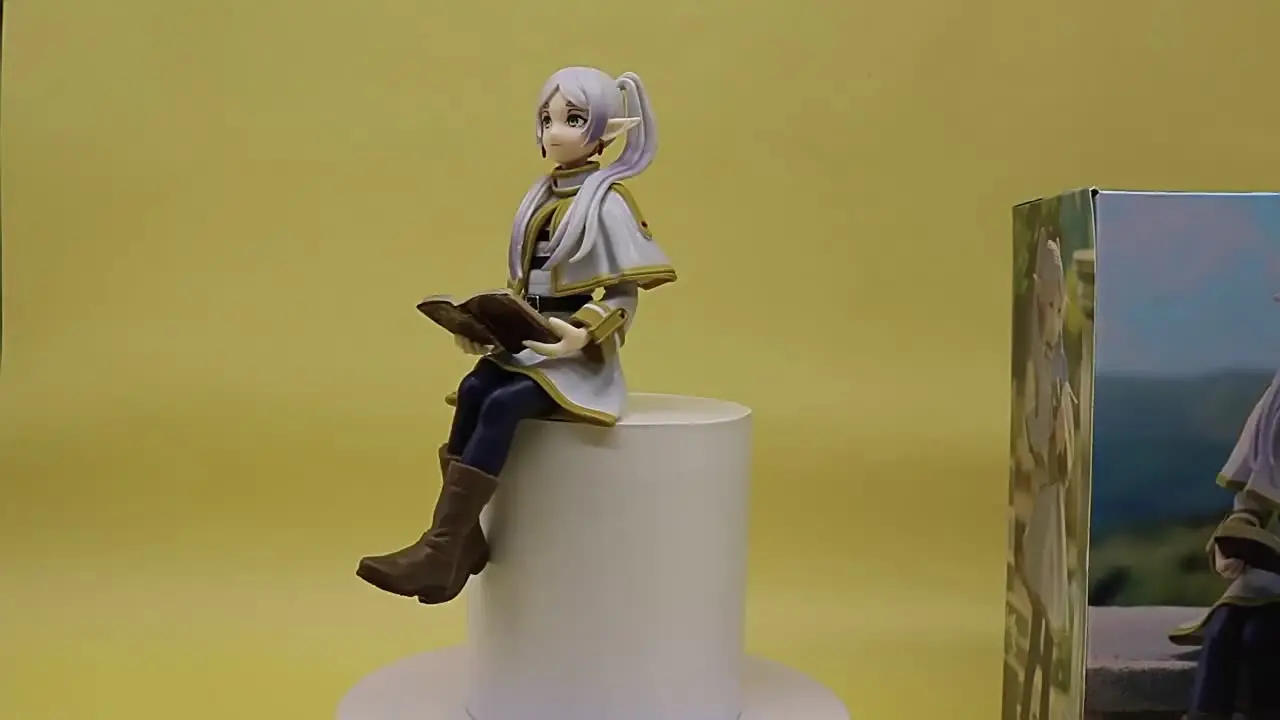 14cm rolha de macarrão sousou no frieren anime menina figura frieren além do fim da jornada figura de ação brinquedos modelo colecionável
