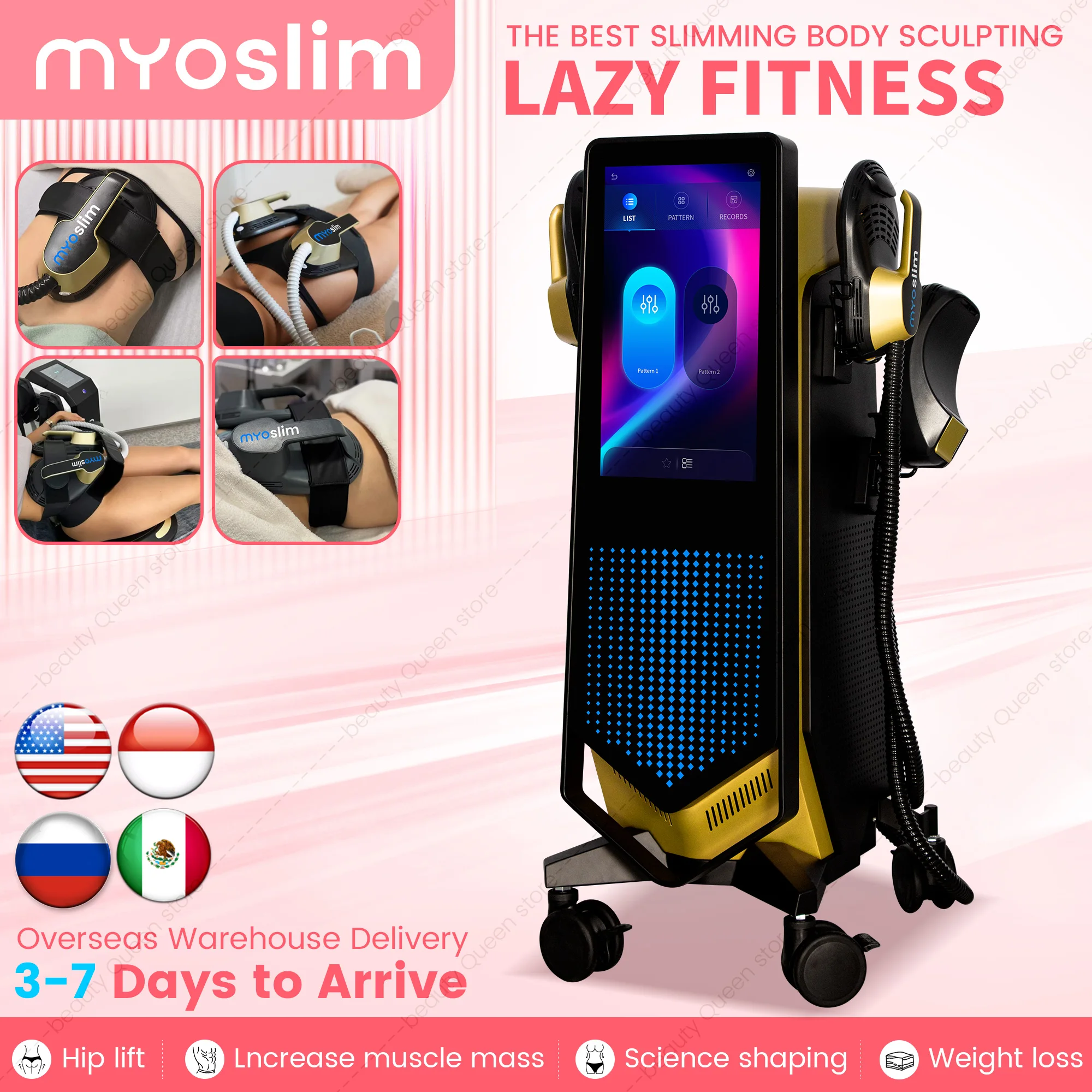 

Новейший профессиональный аппарат Myoslim для коррекции фигуры - для снижения веса, уменьшения жира, контурирования тела и стимуляции мышц