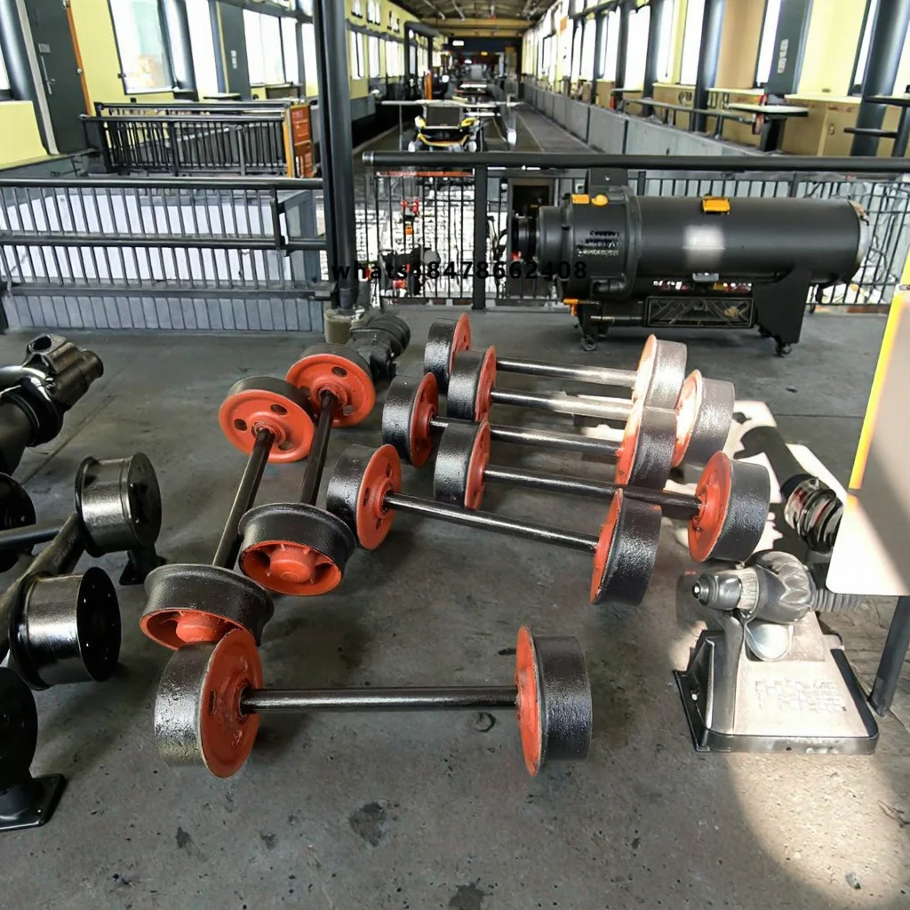 Railway Accessories Mining Wagon Cart Wheel Set and Locomotive Wheel Set for Mining Machines