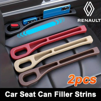 2pcs PU Car Seat Gap Filler Leak-Proof Filling Gap Strip Accessories For Renault Koleos QM5 QM6 Scenic Clio Captur Sparco Megane