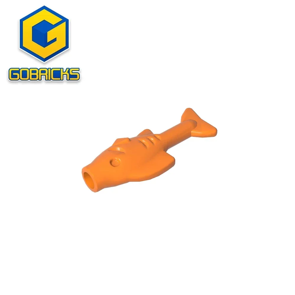 

Assembles Parts Building Blocks Gobricks GDS-2120 Animal, Fish [Anti-Stud Mouth] compatible with lego 64648 children's toys