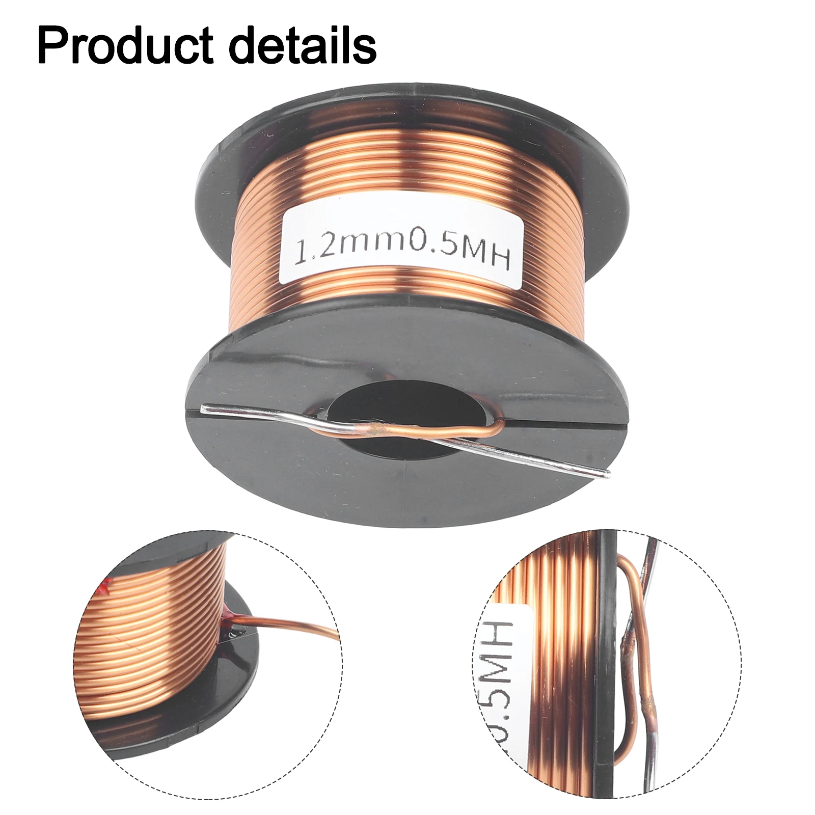 Audio Crossover Accessories Inductor Energy OFC Copper Coil Height 29mm Air-core Inductor Low Noise Transmission