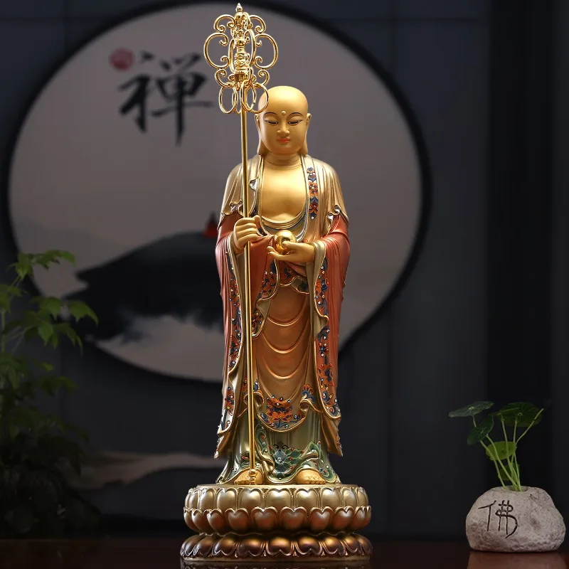 

Реликвизит Будды статуя бодхисаттвы из чистой меди основная картина Бодхисаттва статуя Будды украшение стоячей комнаты