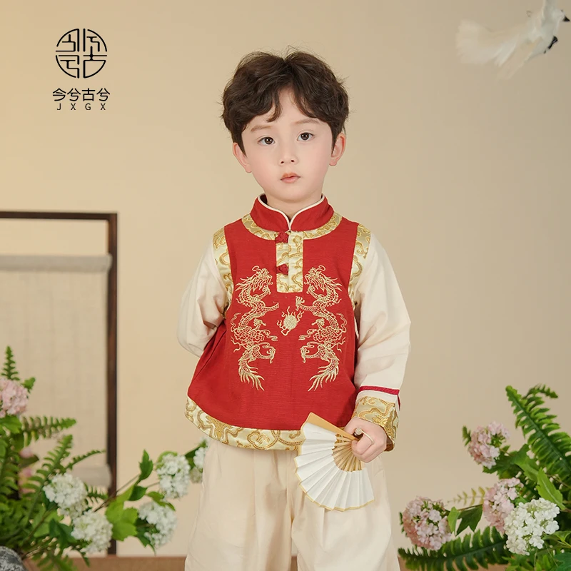 男性用中国風水着,漢服,トップ,パンツ,アンティークスーツ,新しい春,2022