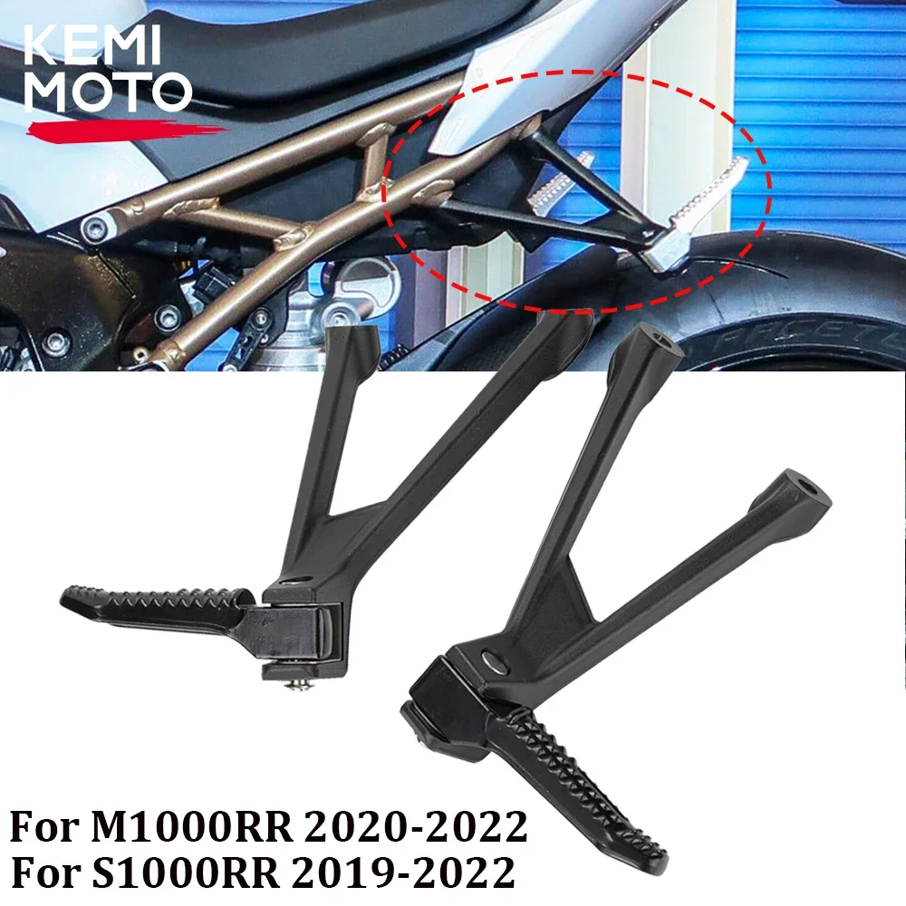 Rear Footpegs For BMW S1000RR M1000RR Motorcycle Accessories S 1000 RR K66 M1000 K67 Passenger Pedal Footrest Aluminum Foot Peg