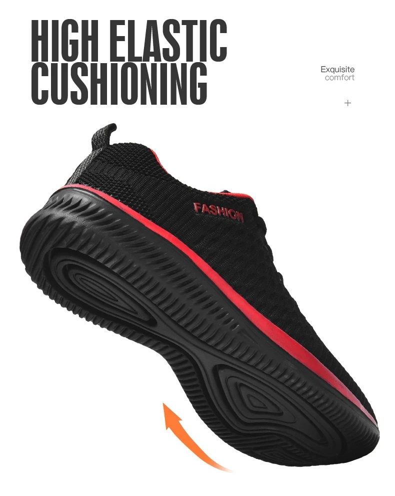 Männer Rennen Gehen Stricken Schuhe Mode Lässig Turnschuhe Atmungsaktive Sport Sportlich Gym Leichte Männer Turnschuhe Casual Schuhe – Detail 5