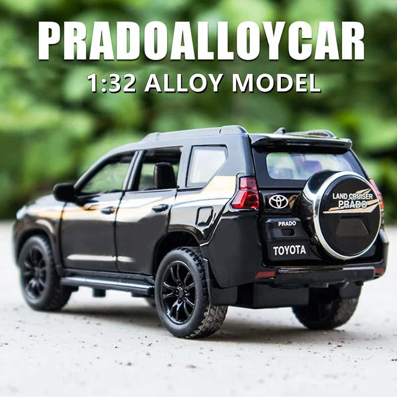 

1:32 Toyota Prado SUV литой автомобиль, металлические игрушечные автомобили, Коллекционная модель автомобиля LAND CRUISER, модель автомобиля, игрушка в подарок