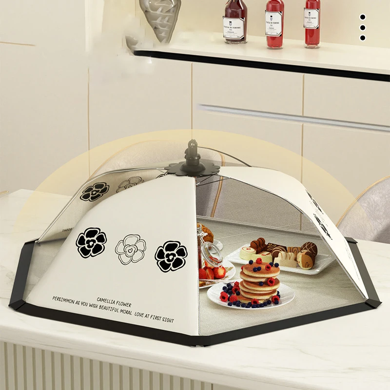 1 Household Large Foldable Food Cover, Fly and Mosquito Proof Net Cover, Commercial Dust and Breathable Food Cover