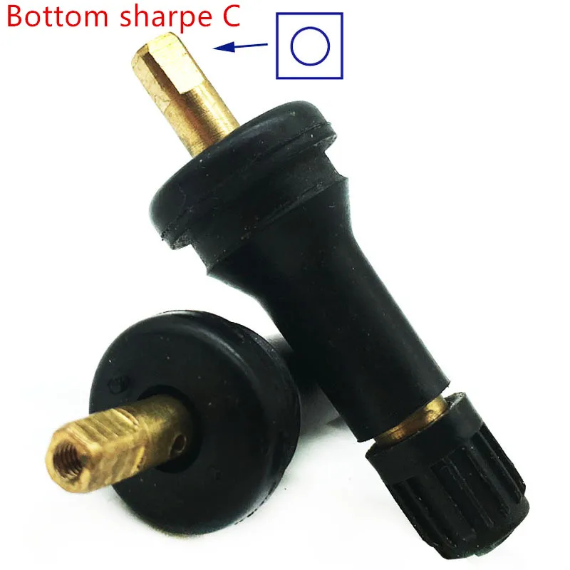 4pc TPMS Rubber Snap-in Tire Pressure Sensor Valve Stem Service Kit  Replacemen for 17-20008 20008 Tire Valves for BUICK