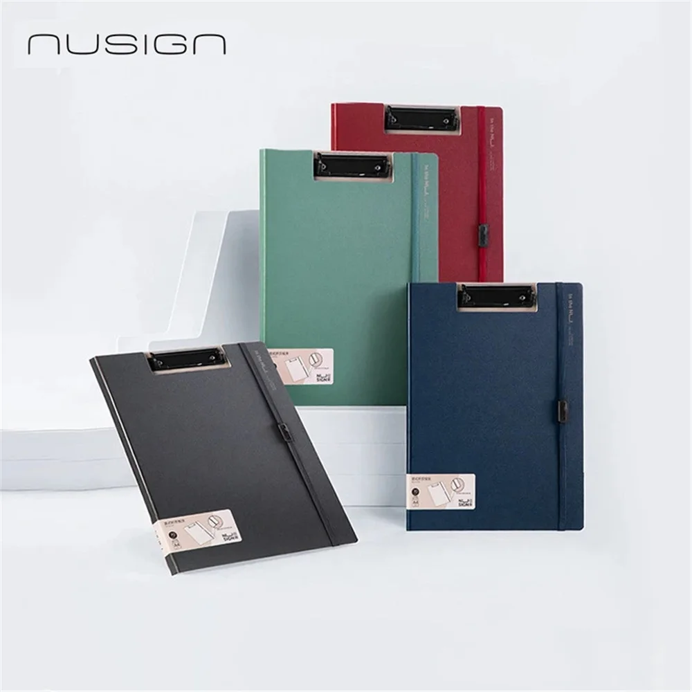 A4 Foldable Clipboard Folio with Clip, 360 Degree Binder Clipboard with Elastic Band, For Nursing School Office