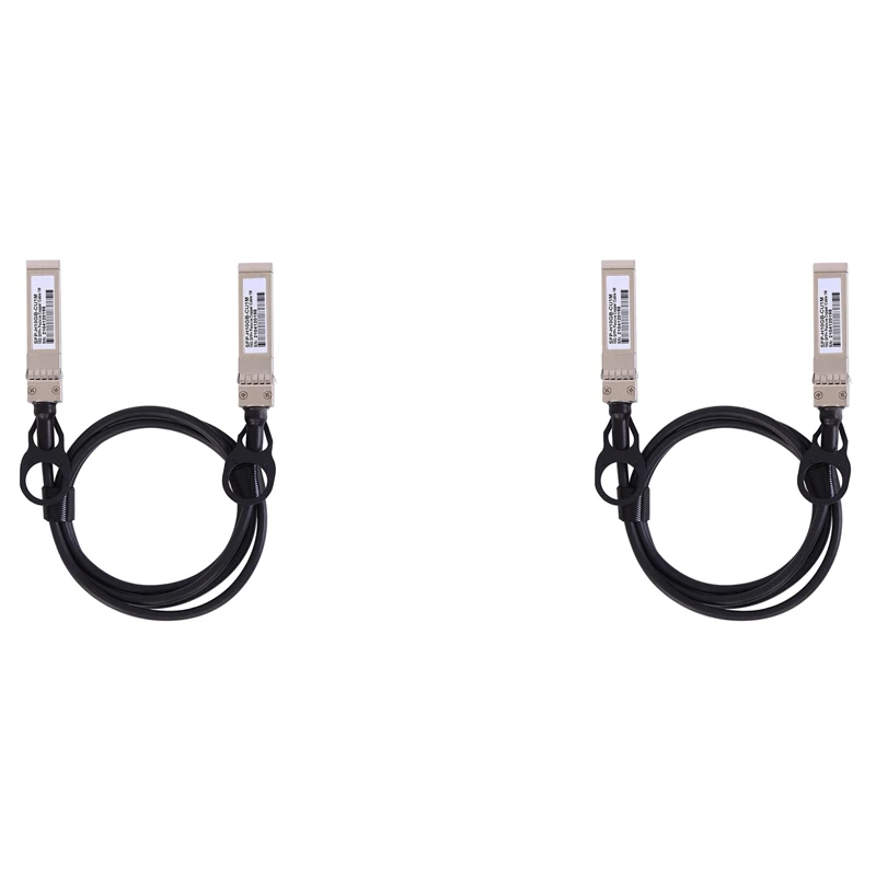 2X 10G SFP+ Twinax Cable, Direct Attach Copper(DAC) 10GBASE SFP Passive Cable For SFP-H10GB-CU1M,Ubiquiti,D-Link(1M)