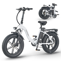 KICKWEY L20 Adult Electric Bicycle 1000W Motor Ebike 48V20Ah Battery City Commuter Electric Bike 20 Inch Fat Tire  E-bike