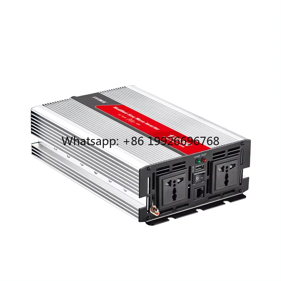 

Однофазный инвертор чистой синусоиды 1200 Вт, 12В/24В/48В DC в 110В/230В AC, солнечный инвертор 1.2 кВт