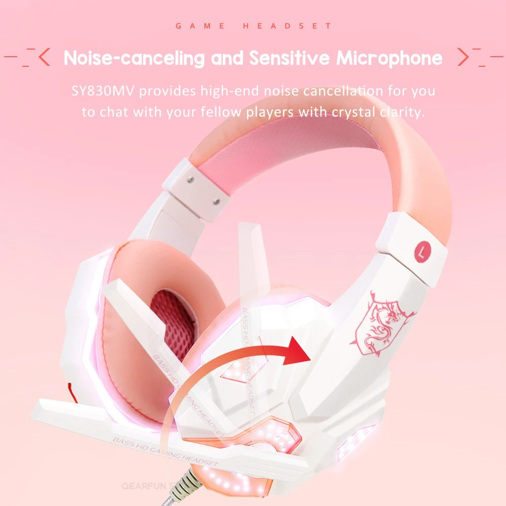 Rózsi Játék headphone vel microph ledes ligh Álnok Csapó sügér PC headse számára gamer Elárusítónő vezetékes headphone számára ps4 Számítógépes XBOX