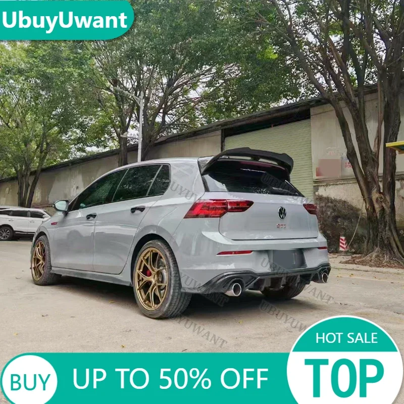 New Design 2020 To Up For Volkswagen VW Golf 8 MK8 Ⅷ GTI GTD GTE REAL CARBON FIBER Spoiler Rear Window Roof