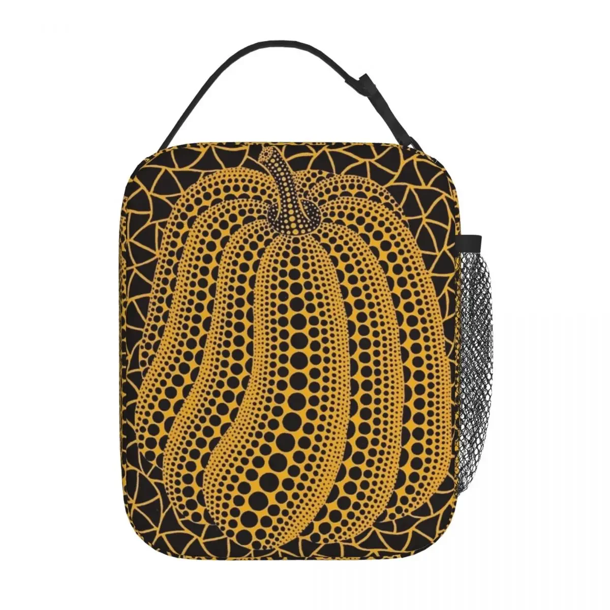 Yayoi Kusama Art borsa da pranzo isolata per uomo donna zucche scatola per alimenti scatola termica riutilizzabile Bento Box per ufficio scolastico