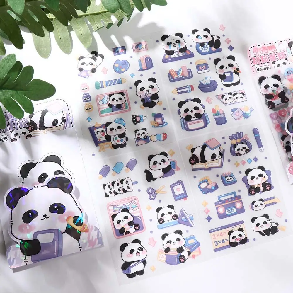 น่ารักตลก Kawaii Panda สติกเกอร์กระดาษแฟชั่นการ์ตูน Panda สติกเกอร์ DIY สร้างสรรค์สัตว์สติกเกอร์ตกแต่งเด็ก