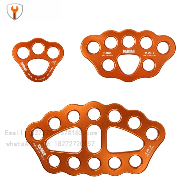 El punto de anclaje del divisor de cuerda aumenta el bloqueo principal conexión de rescate de escalada en roca multidireccional de suspensión rápida