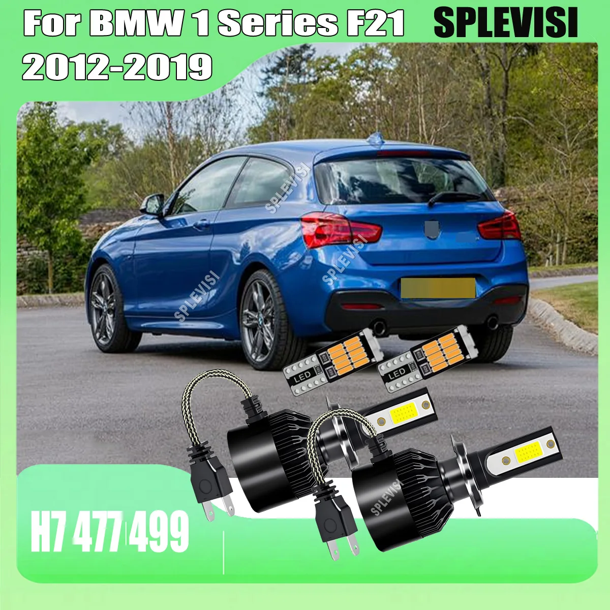 

LED H7 6000LM Headlight High Low Bulb Positioning for Perfect Beam For BMW 1 Series F21 2012 2013 2014 2015 2016 2017 2018 2019