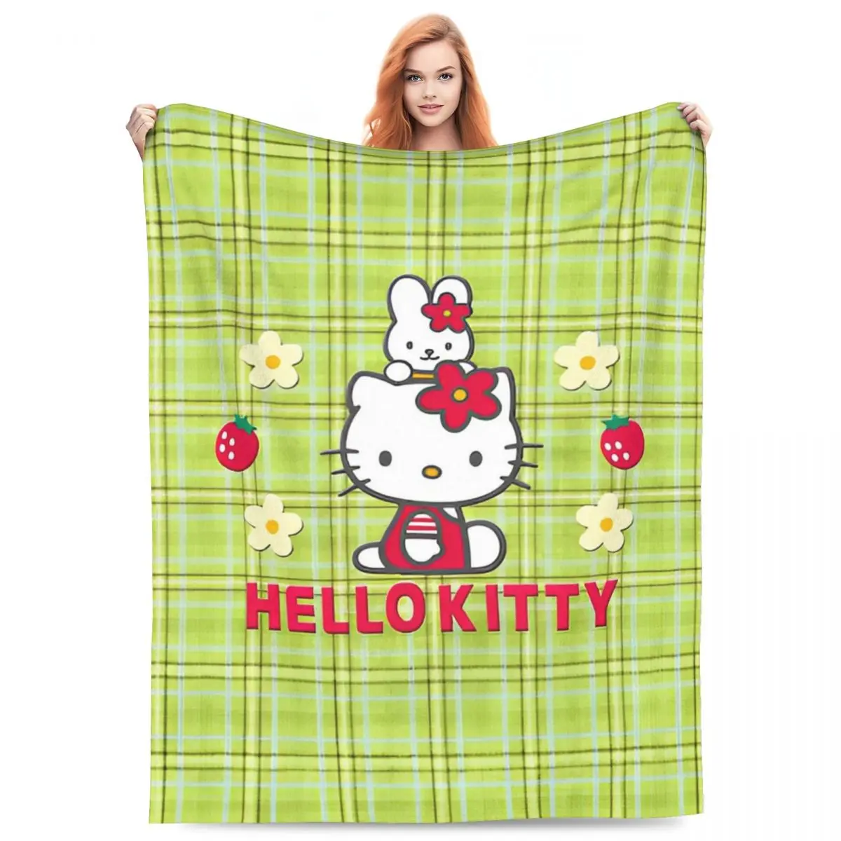 

Восхитительные подарки, милое одеяло с милым котом Hello Kitty, качественное фланелевое одеяло с защитой от пиллинга