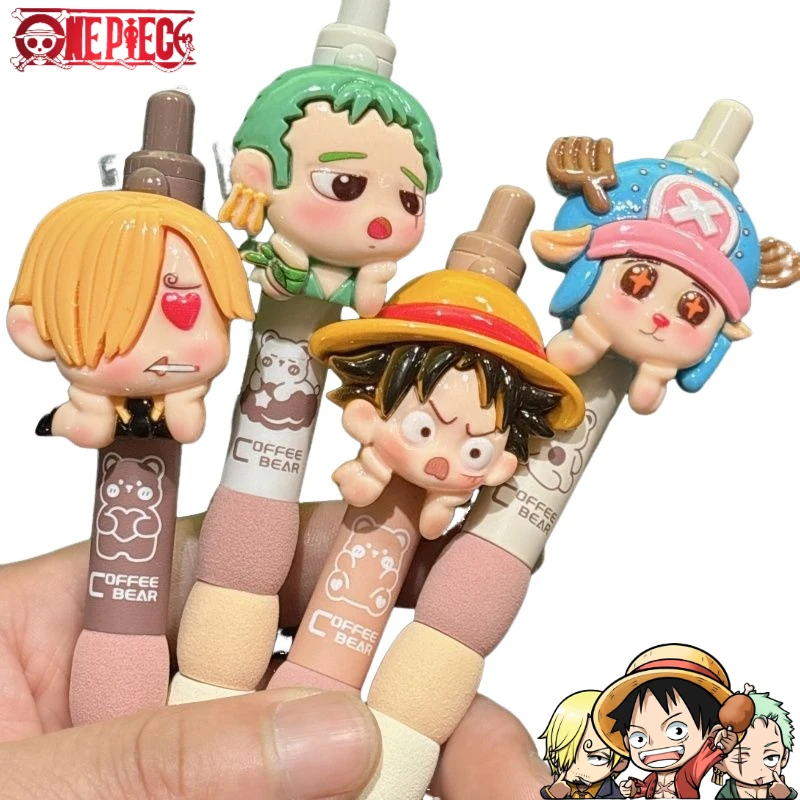 

One Piece Luffy Cartoon Cute Student Unisex Pen Creative Personality Male and Female Stationery Press Pen Gift Wholesale