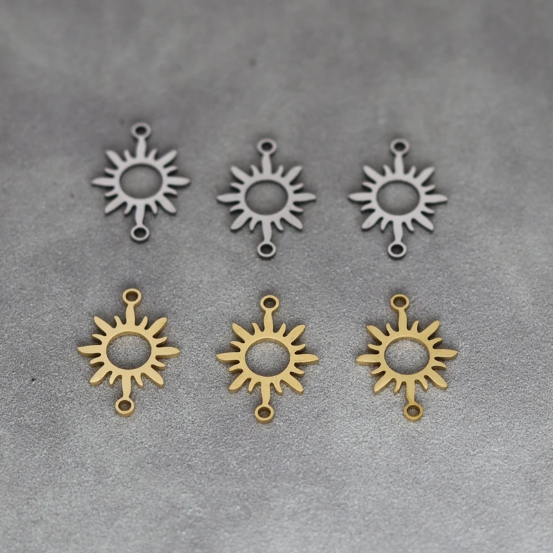 3 قطع النار الشمس قلادة موصل diy اكسسوارات سحر لصنع المجوهرات أساور الفولاذ المقاوم للصدأ قلادة المواد الحساسة #5