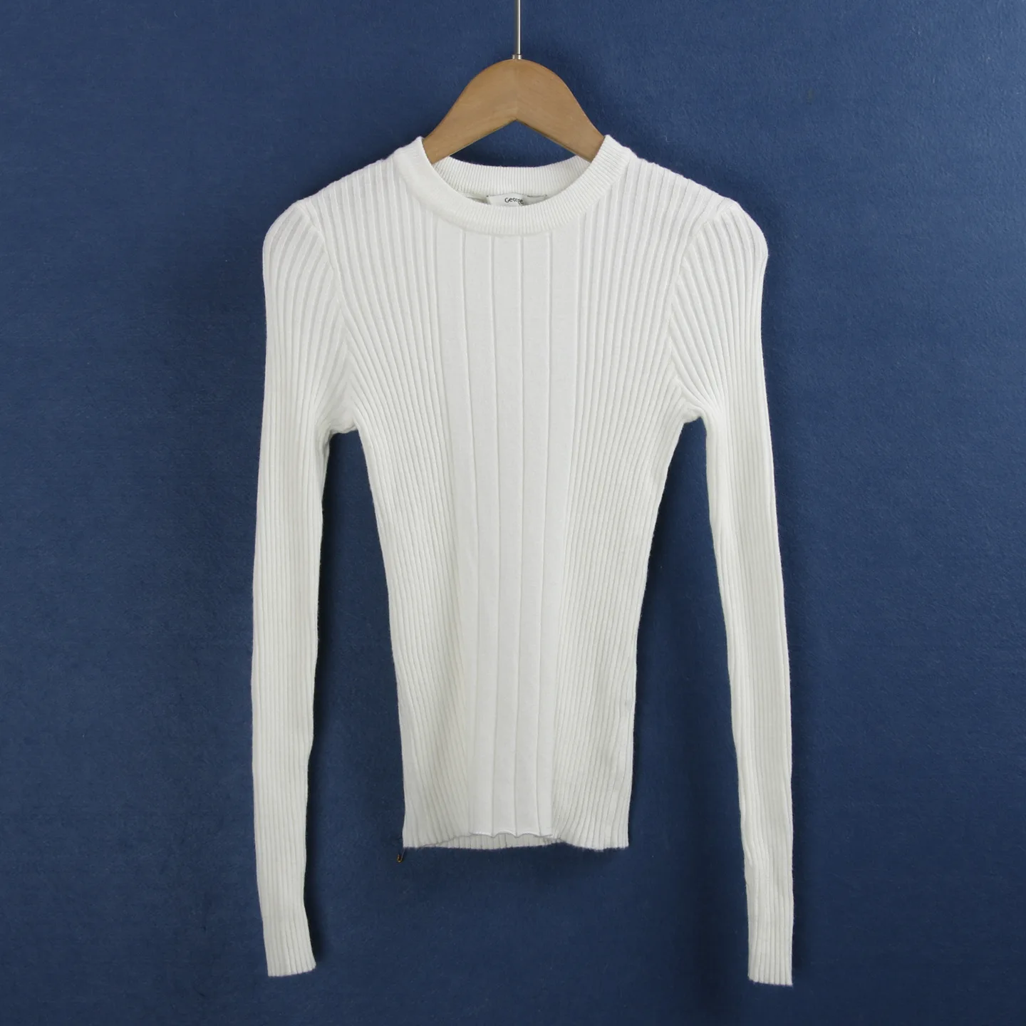 

Women's round Ne Knitted Sweater Long Sve High Elastici Slim Fit Inner Wear Winter Faion Casual Comfortable Top