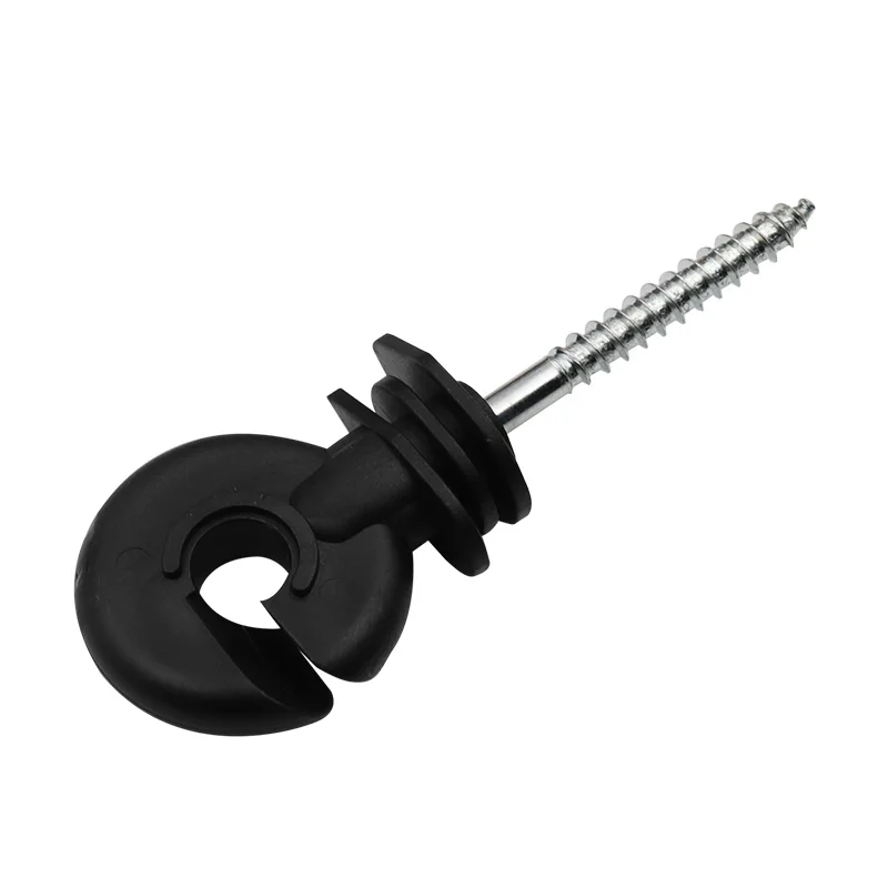 2pcs Farm Electric Fence Offset Ring Insulator Animals Fencing Screw in Posts Wire Safe Agricultural Garden Supplies Accessories