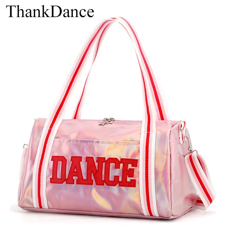 Big Pink Ballet Dance Bags Girls Dance Bags Kids Children Lovely Embroidery Handbag for Girl Ballet Bag