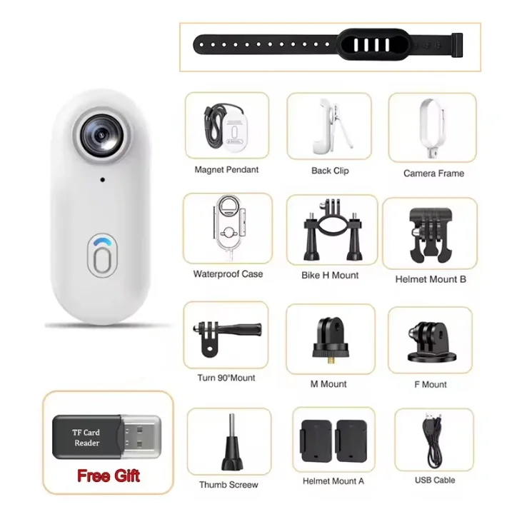 4K Outdoor Sports Camera 1080P Mini Camera In Helmet Motorcycle Bike Filming Waterproof Bicycle Action Video Recording Body Cam image 3