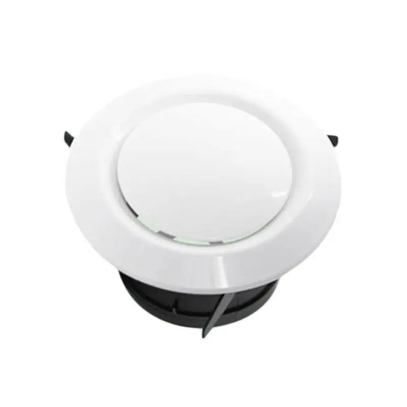 Adjustable Disc Type Round Air Vent Grille Outlet Ventilation Cover Flange White 75mm