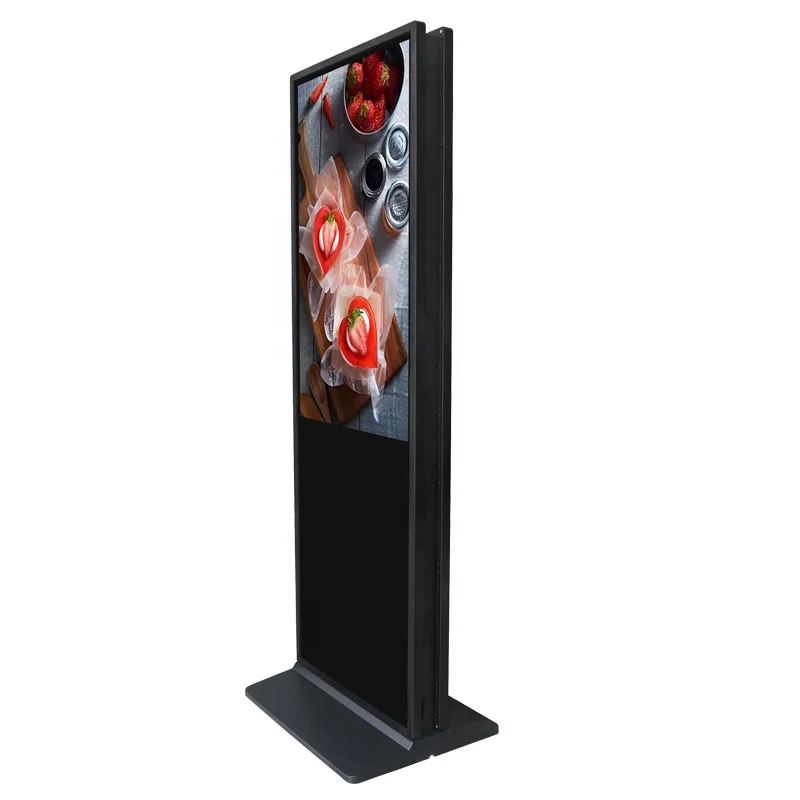 49 Inch Double Side Floor Standing Advertising Display Digital Signage Totem 55 Inch Touch Screen LCD Advertising Player