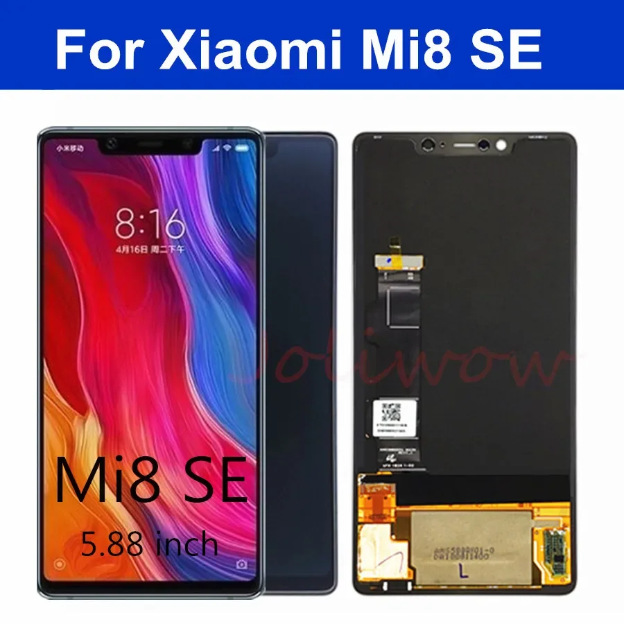 

5.88" For Xiaomi Mi8SE LCD Mi 8 SE MI8 SE Super Amoled LCD Screen Display+Touch Screen Digitizer+Frame For Mi 8SE LCD