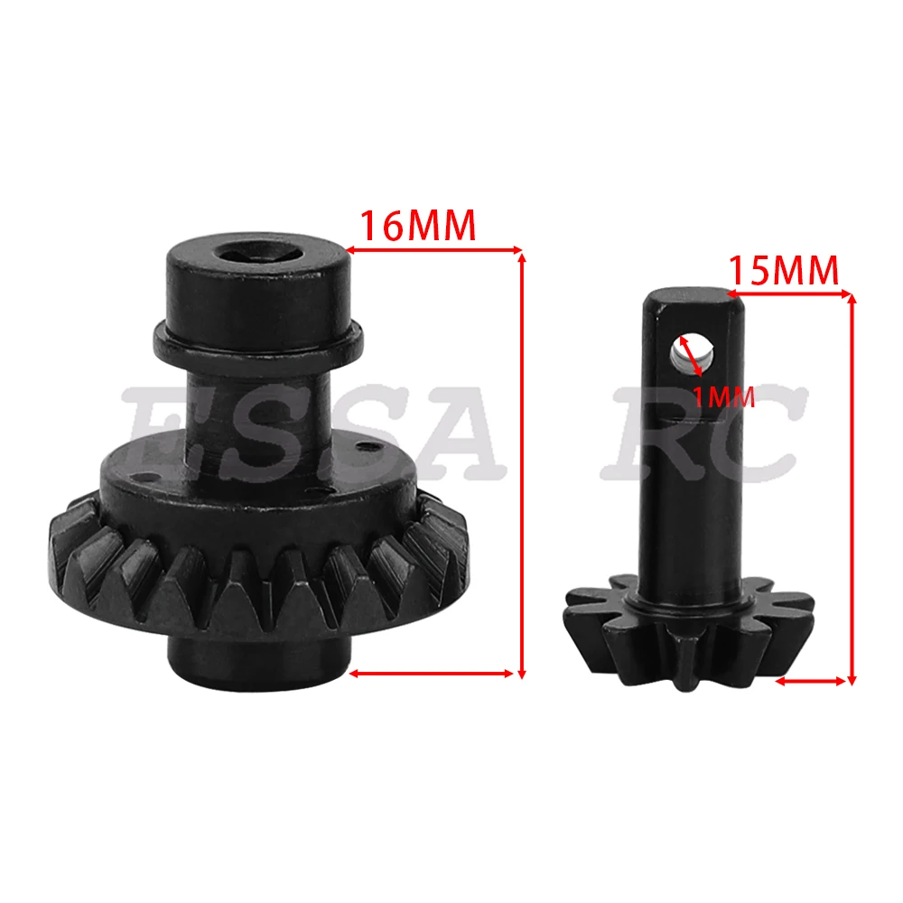 Steel Bevel Axle Gear 10T 20T Replacement Front Rear Axles Center Gears for 1/18 Redcat Ascent 18 RC Crawler Car Accessories