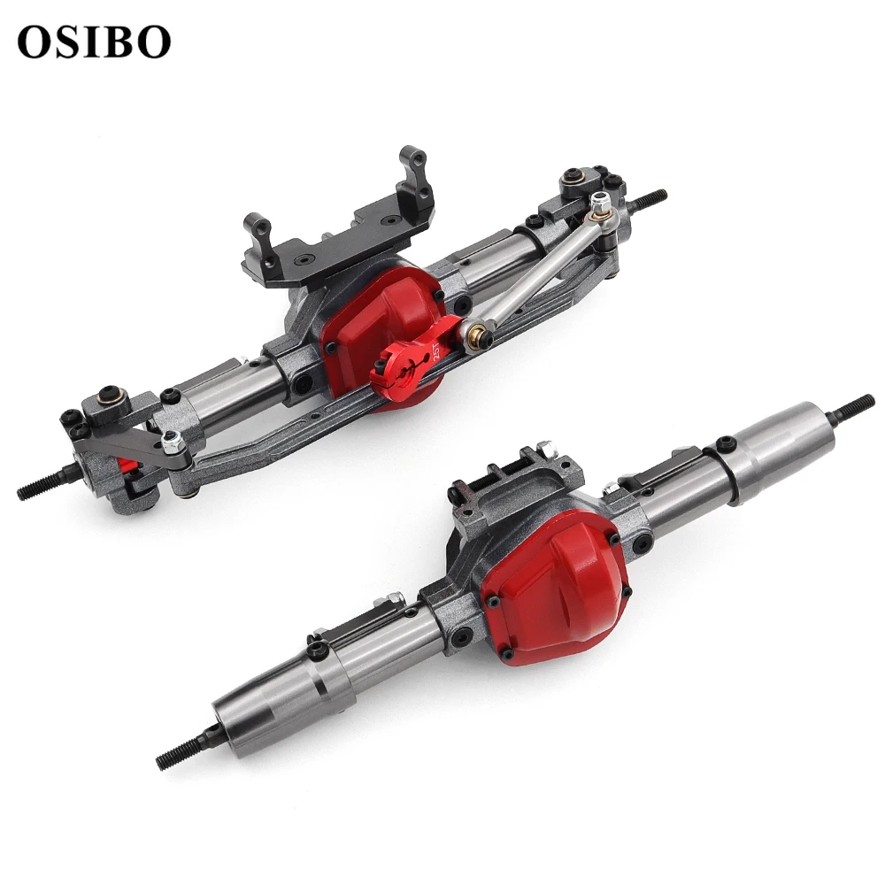 Eje delantero y trasero de Metal CNC SCX10 para coche teledirigido, adaptador Servo Armfor Axial SCX10 1/10 RC Crawler, piezas de actualización de