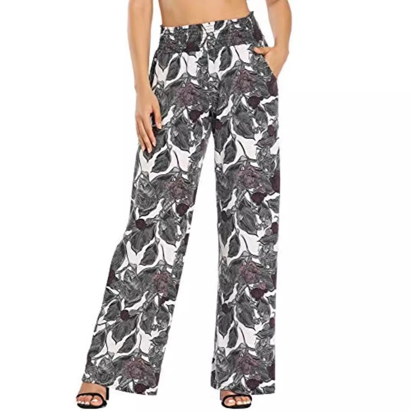 Women Patterns Printing Sexy Open Crotch Leggings Ankle-Length Wide Leg Pants Sporty Breathable Gym Fitness Crotchless Clubwear