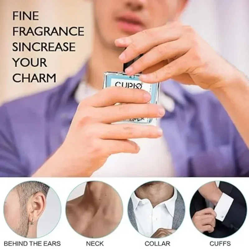 50 مللي كيوبيد الأصلي للرجال فرمون كولونيا دائم ناضجة المنومة الغنية العطر عالية الجودة Hombre عطر الجسم رذاذ