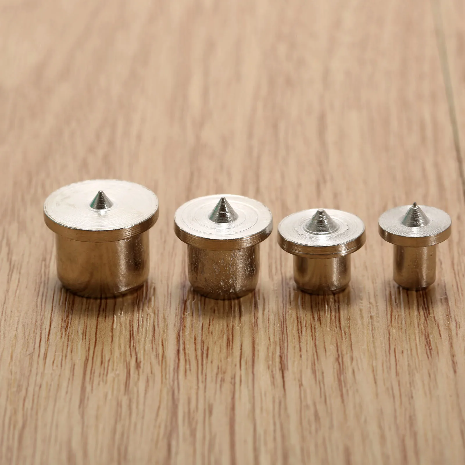 4Pcs 6mm 8mm 10mm 12mm Dowel Holes Drill Centre Point Pin Wood Joint Alignment Tools Dowel Center Transfer Plugs Set Power Tools