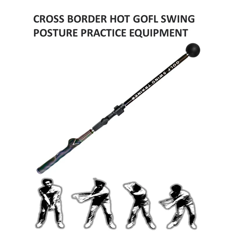 Golf Swing Trainer Portable Golf Training Aid Parts Adjustable To Improve Hinge, Forearm Rotation, Shoulder Turn (Left Hand )