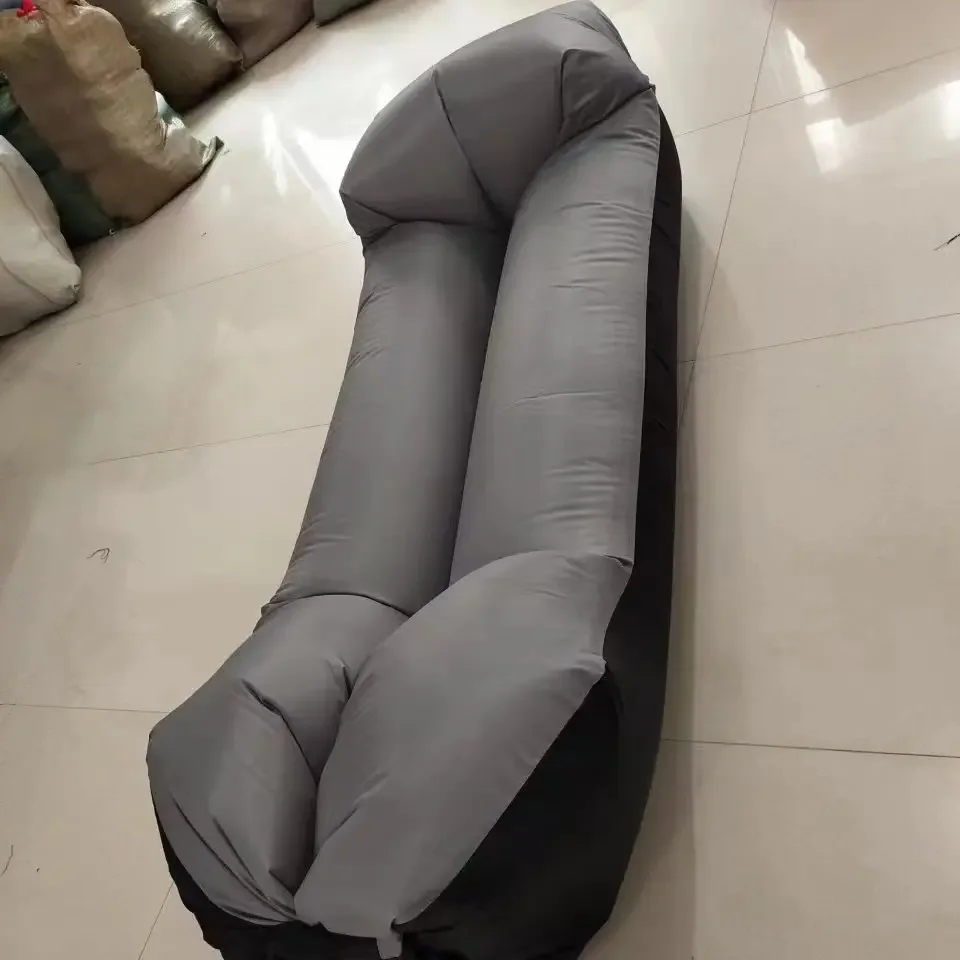 Sofá cama inflable, bolsa de aire hinchable rápido de buena calidad, saco de dormir, para playa y aire libre, tendencia, 240x70 cm