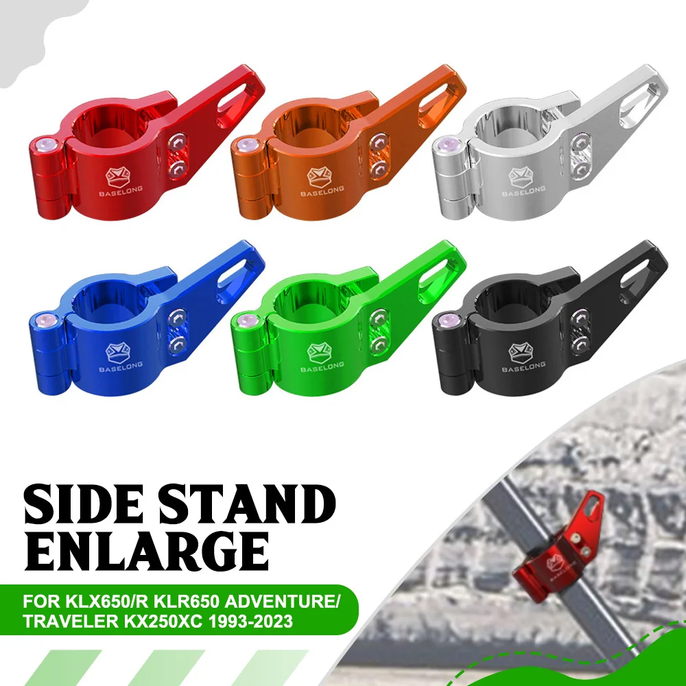 

Kickstand Tip Foot Side Stand Enlarge Support Extension Aluminum Parts For Suzuki DR650/SE/SEM 1996-2023 Motorcycle Accessories