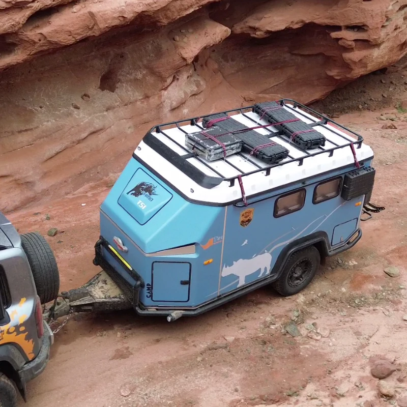 FLW New Launches Functionality Galvanized Camper Van Small Caravan Camper Caravan for Family