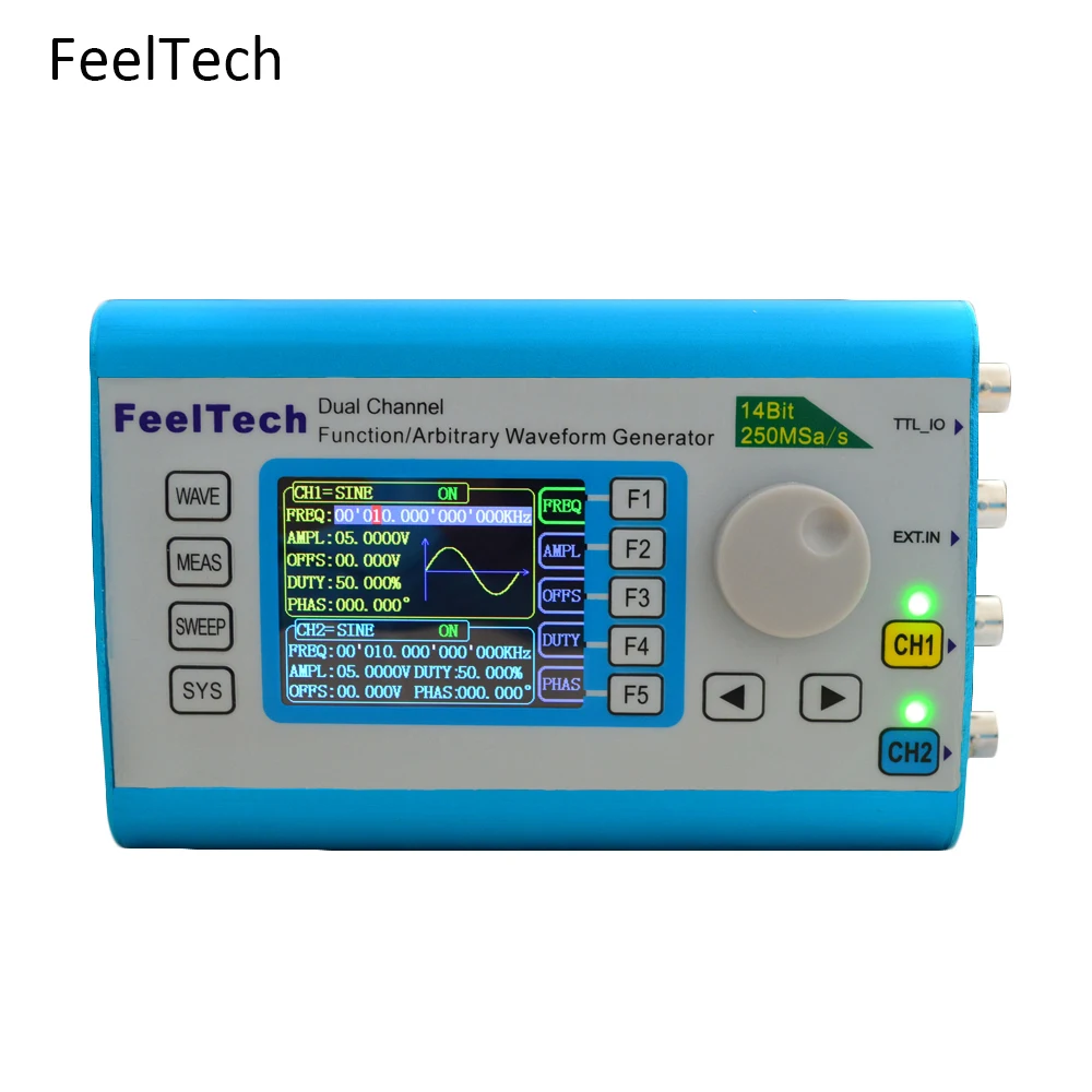 

FY6300 Function Arbitrary Waveform Generator Dual Channel 60MHz Digital Frequency Count Signal Source Meter Square Wave 25MHz