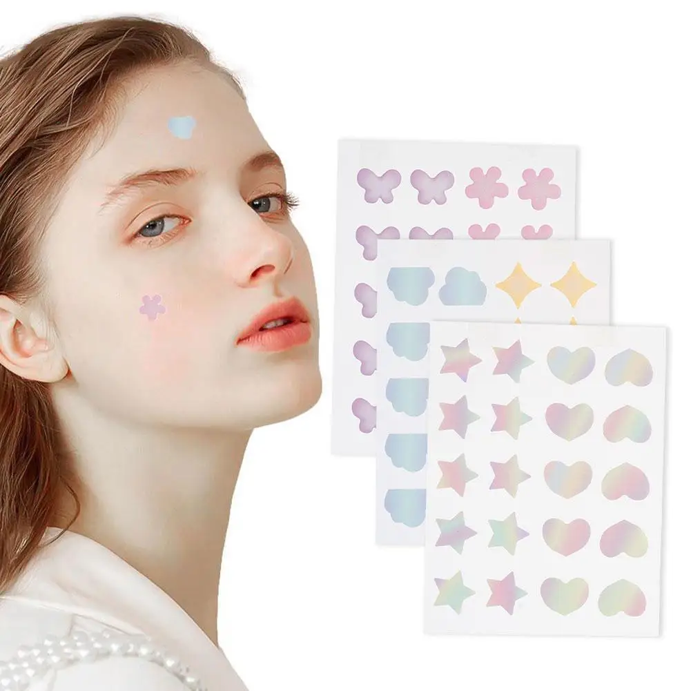 Gradual Change PE Acne Patch Portable Self-packing Concealer Repair Patch Cover Acne Patch  Facial Skincare Face Massage Tool