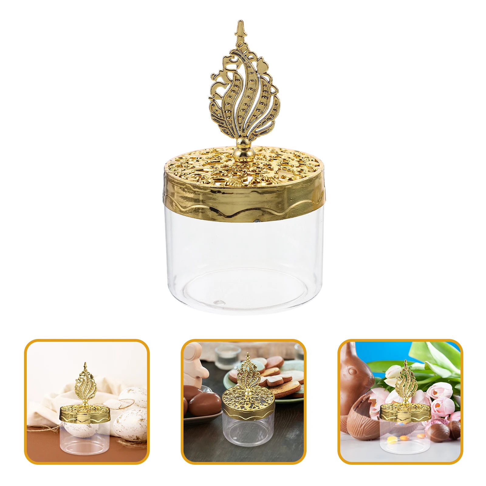 

12pcs Candy Box Transparent Plastic Storage Wedding Gift Bridesmaid Clear Boxes for Snacks Jewelry Favor Packaging