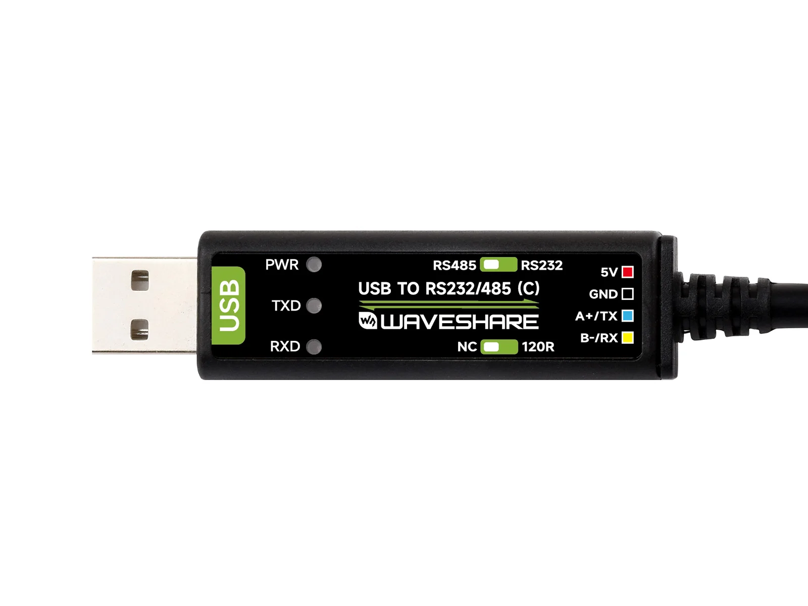 USB To RS232/485 Serial Cable, Original FT232RNL Chip, Onboard Power And Signal Indicators, Multi-OS Compatible & Multi-device A