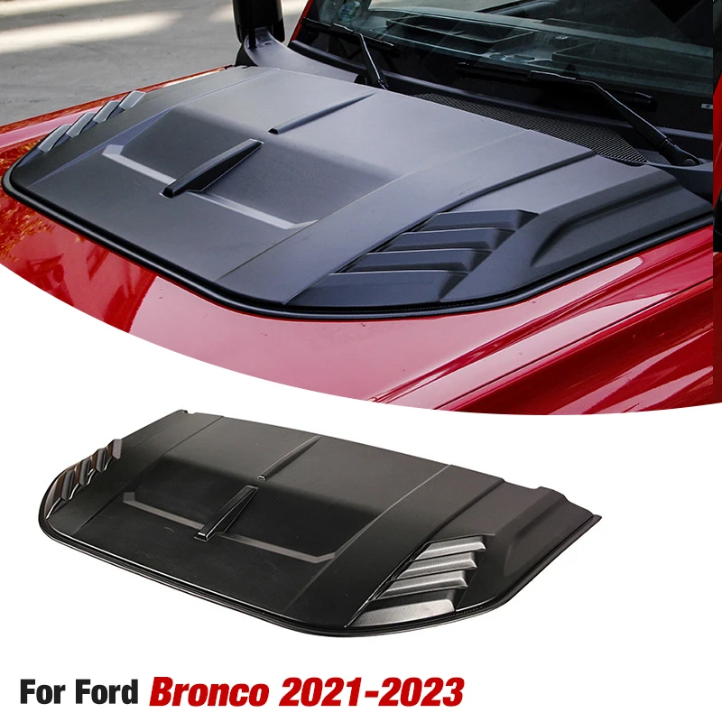 

Engine Hood Scoop For Ford Bronco hood 2021 2022 2023 ABS 4x4 Offroad Ornamental Hoods Car Conversion HO-BRC-6011