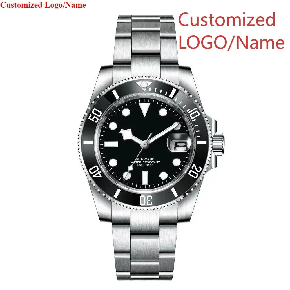 

A11 Store Customized Watch Men Automatic Mechanical Watch Waterproof Watches Ceramic Stainless Steel Rubber Sapphire Glass