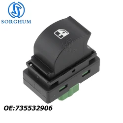 SORGHUM-Interruptor de ventanilla eléctrica de un solo botón para coche, Control Doblo para Fiat Ducato Vauxhall Combo MK3 735421717 6554XV 735532906